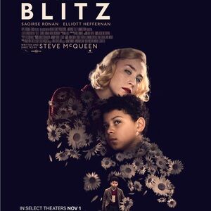 Steve McQueen signed Blitz 2024 Movie Poster 27”x40”- Rare